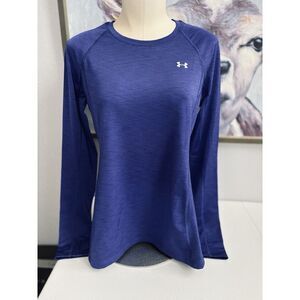 Under Armour Women's M Blue COLDGEAR Fitted Fleece Lined Long Sleeve Underlayer‎